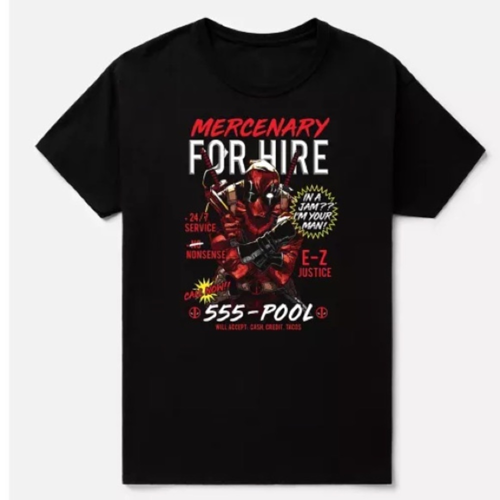 Mercenary for Hire T Shirt - Deadpool